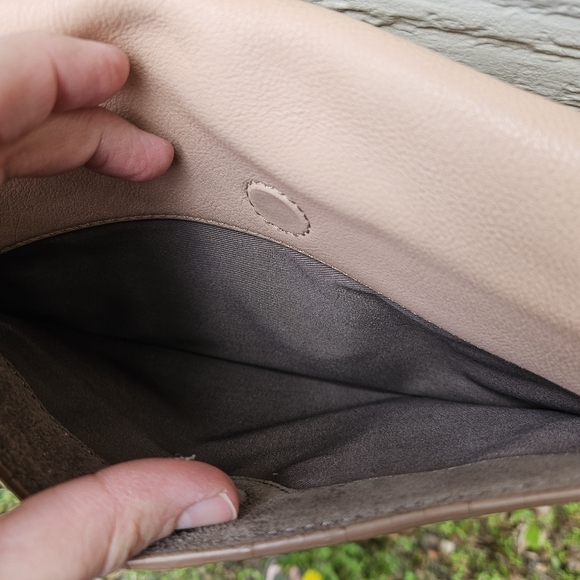 J. Crew blush pink leather rectangular flap crossbody bag - Picture 5 of 14